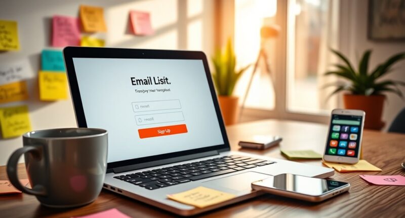 fan trailer email list building