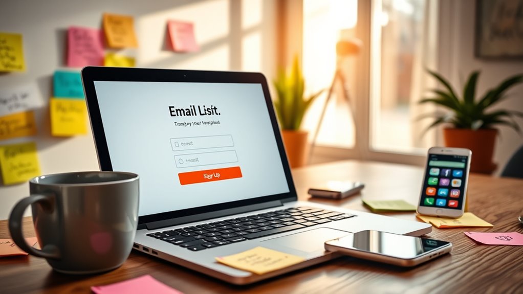 fan trailer email list building