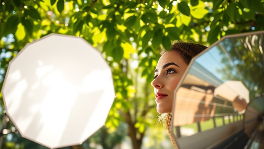 fill shadows with reflectors