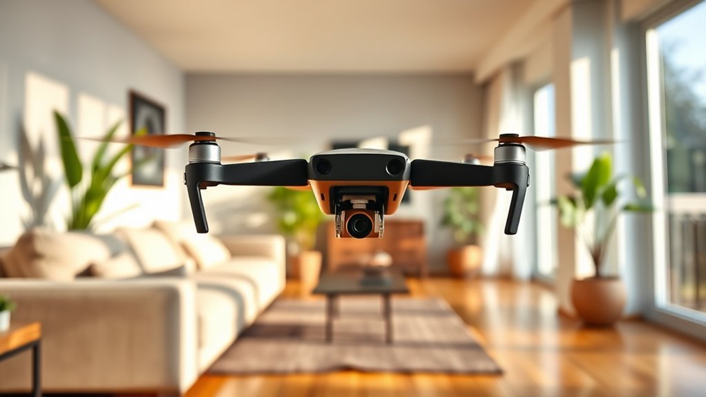 indoor mini drone shooting