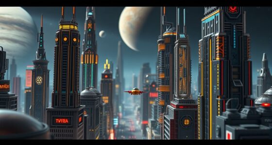 sci fi miniature set construction