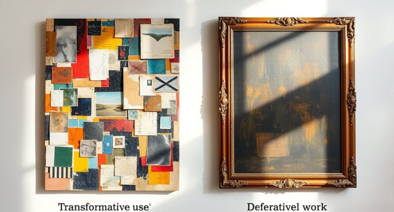 transformative vs derivative works