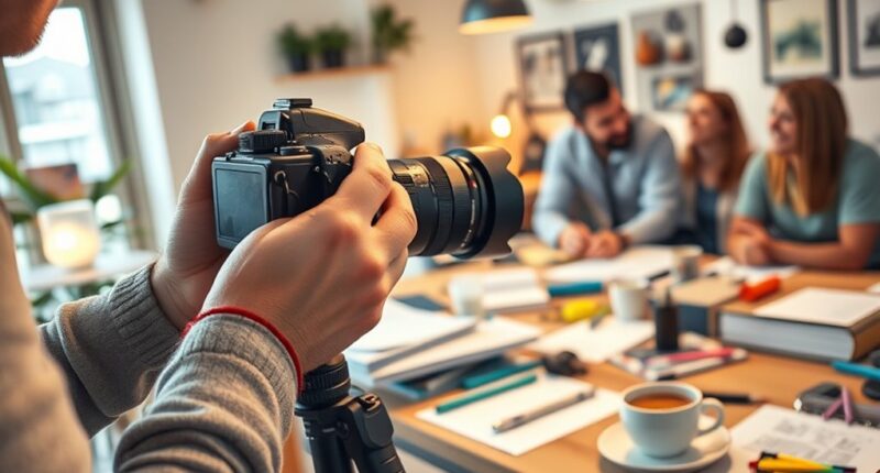 behind the scenes content creation
