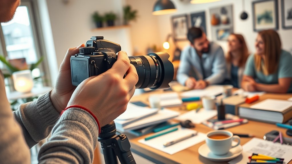 behind the scenes content creation