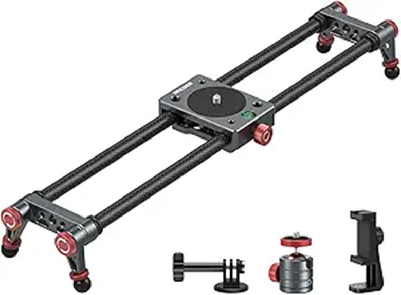NEEWER 16in Carbon Fiber Camera Slider with Accessories