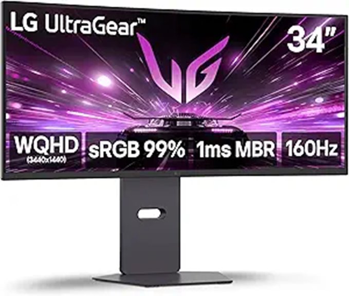 LG Ultragear 34-inch Curved Gaming Monitor with HDMI