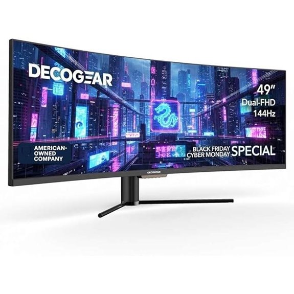 Deco Gear 49” Ultrawide Curved Monitor with HDR