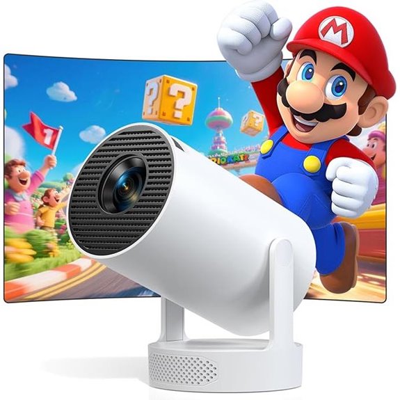 4k wi fi 6 mini projector