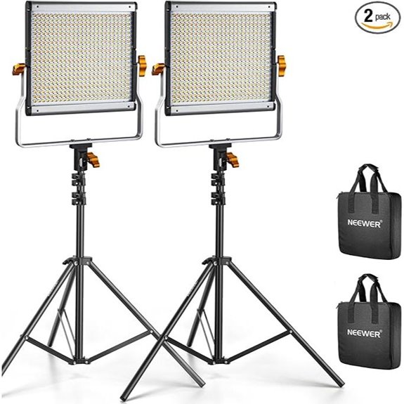 Neewer Dimmable Bi-Color 480 LED Video Light Kit