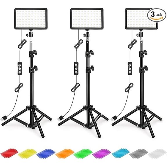 Dimmable USB LED Photography Lighting Kit