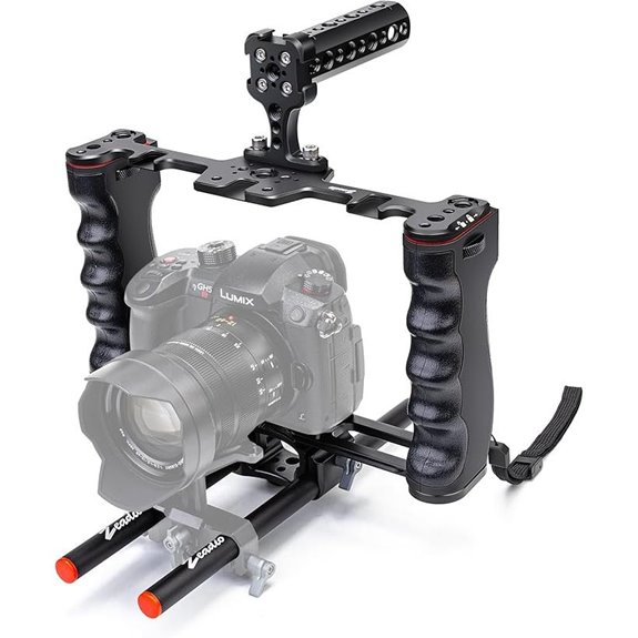 Zeadio Aluminum Camera Rig Cage with Top Handle