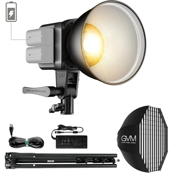 GVM 80W Bi-Color COB Video Light Kit