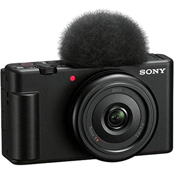 Sony ZV-1F Vlog Camera for Content Creators and Vloggers Black