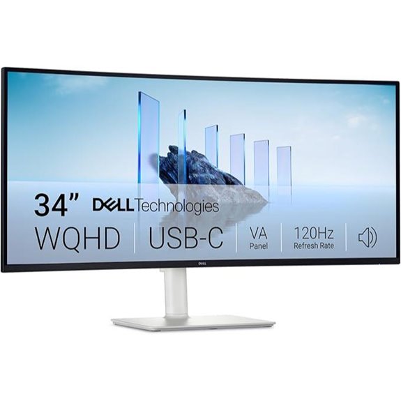 Dell 34-Inch Curved USB-C Monitor with Speakers