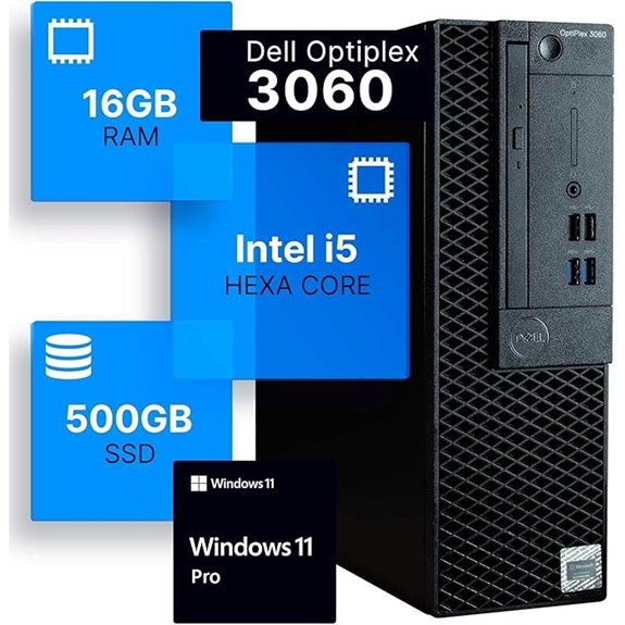 Dell Optiplex 3060 Desktop with Intel i5 16GB RAM