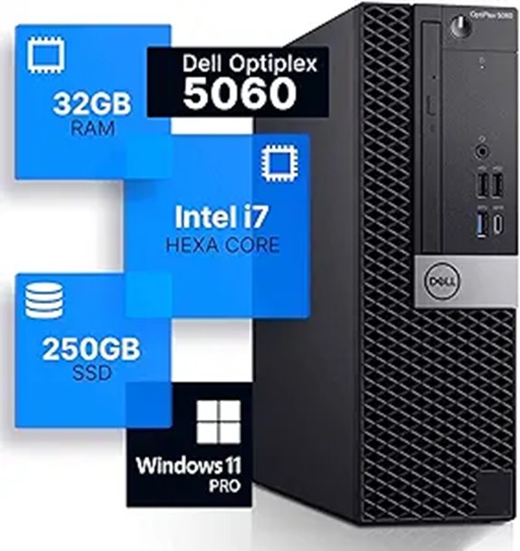 Dell Optiplex 5060 Desktop i7 32GB RAM SSD Windows 11