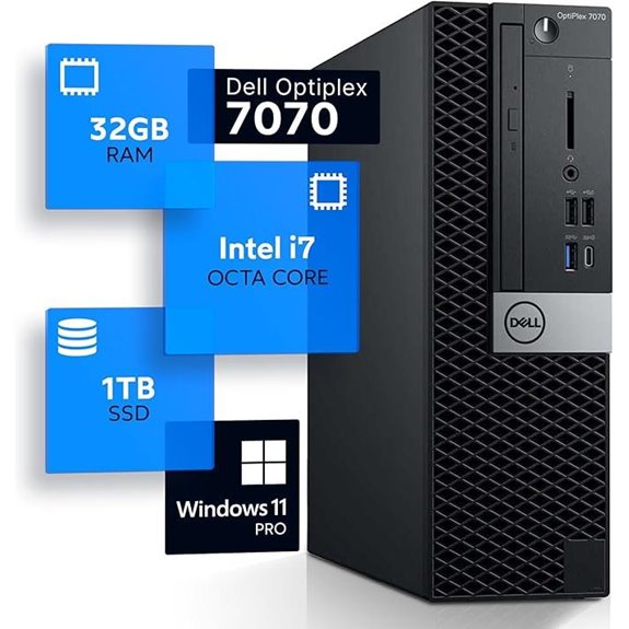 Dell Optiplex 7070 Desktop i7 32GB RAM 1TB SSD