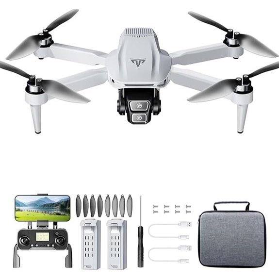 GPS Drone with Dual 4K Cameras 50-Min Flight