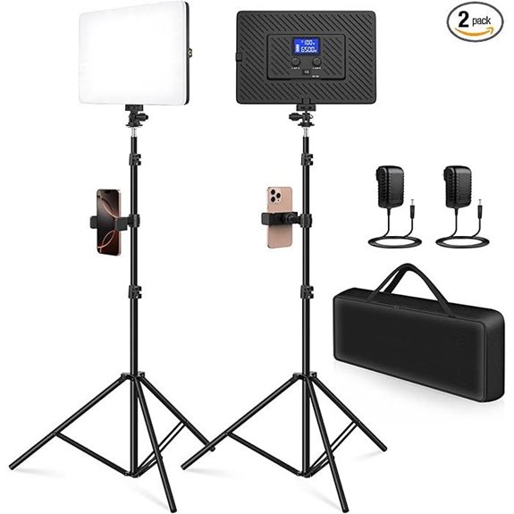 dual led light stands