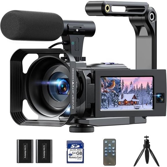 5K Dual Lens Vlogging Cam with Accessories