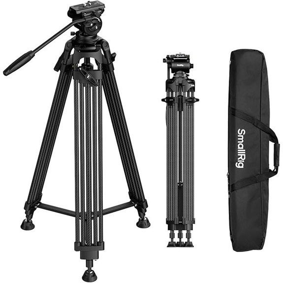 SmallRig Heavy Duty Carbon Fiber Video Tripod