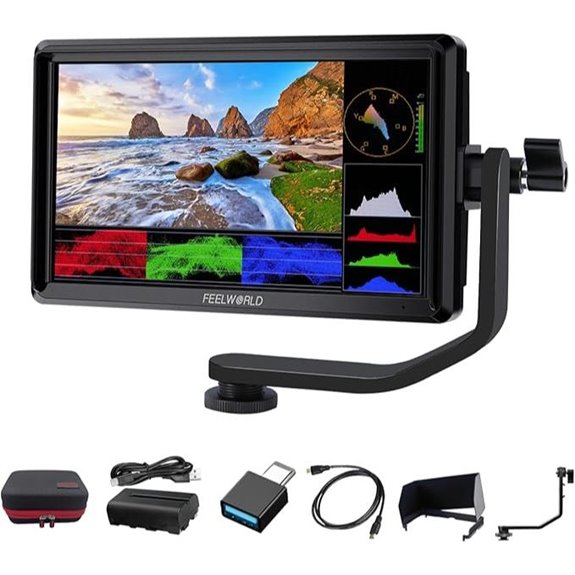 FEELWORLD S55 V3 6 DSLR Field Monitor Bundle