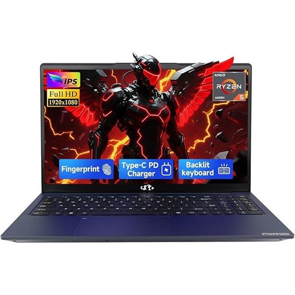 NIMO 15.6 IPS FHD Gaming Laptop with Ryzen 5