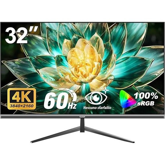 Gawfolk 32 4K UHD Monitor with HDMI & Wall Mount