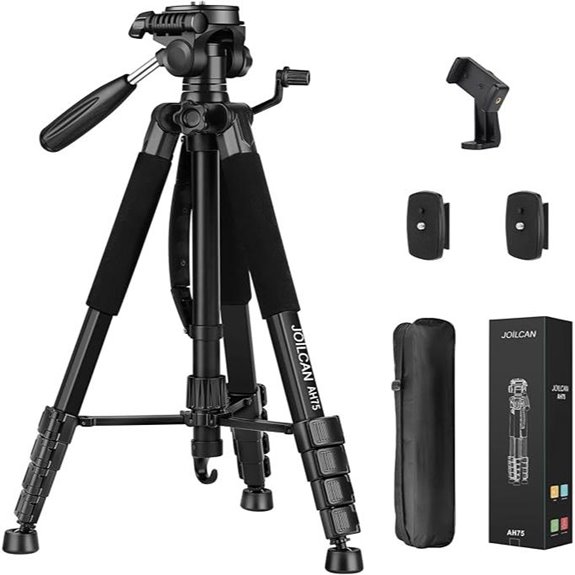 JOILCAN 74 Heavy Duty Tripod for Camera and Phone