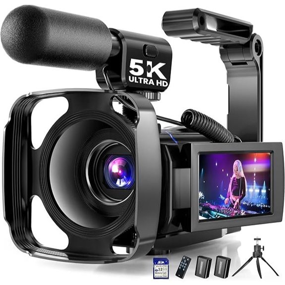 5K UHD Vlogging Camera with IR Night Vision