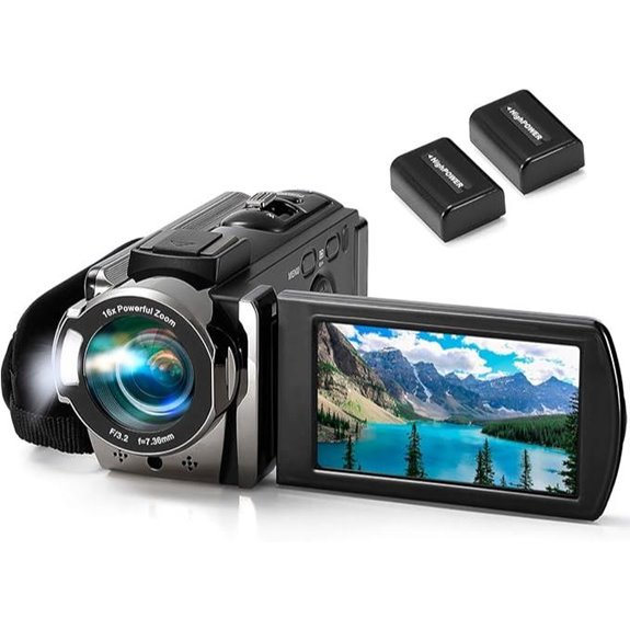 Digital HD Camcorder with 24MP 15FPS 3 LCD