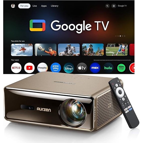 Aurzen EAZZE D1 MAX 4K Smart Projector with WiFi
