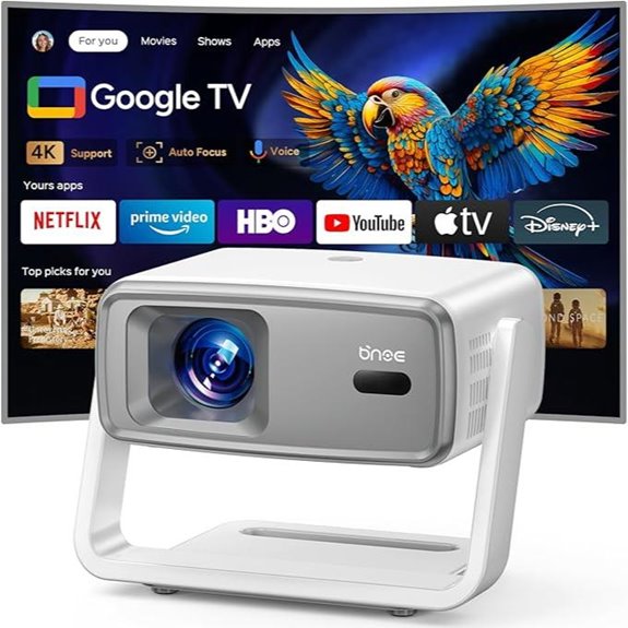 4K WiFi & Bluetooth Outdoor Projector with Apps