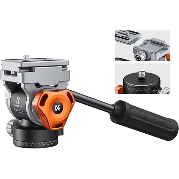 K&F CONCEPT Fluid Head for Camera Tripods