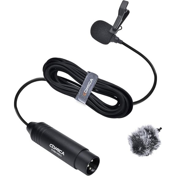 COMICA XLR Lavalier Microphone for Video Recording