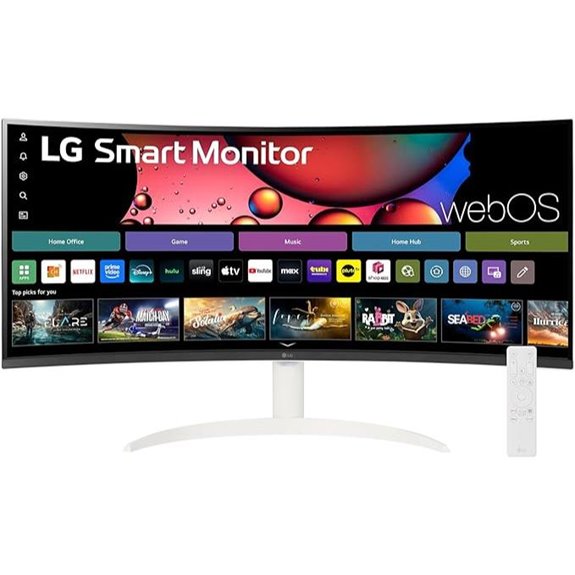 LG 34-inch Curved QHD Smart Monitor with Speakers