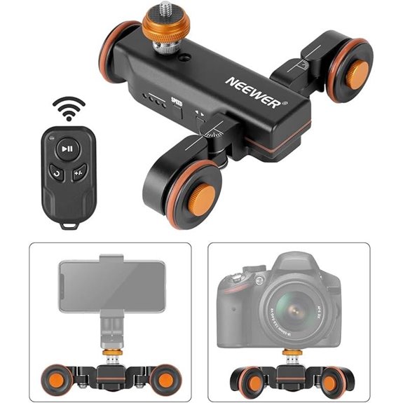 Neewer 3-Wheel Motorized Wireless Camera Dolly