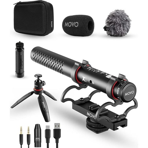 Movo X1 Supercardioid Microphone for Camera and Devices