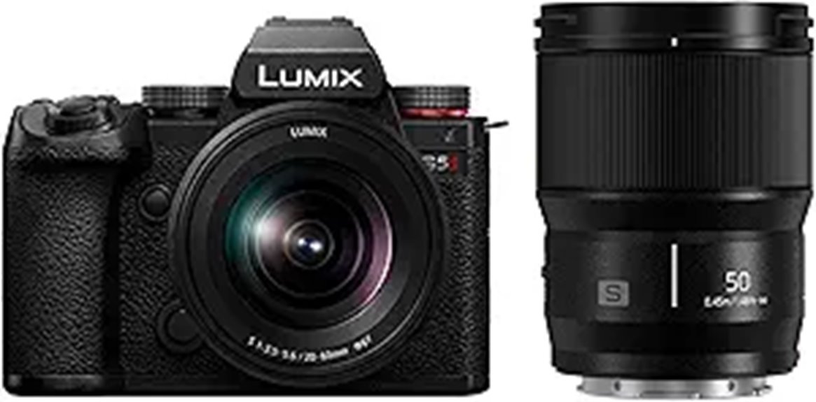 Panasonic LUMIX S5II Mirrorless Camera with Lenses
