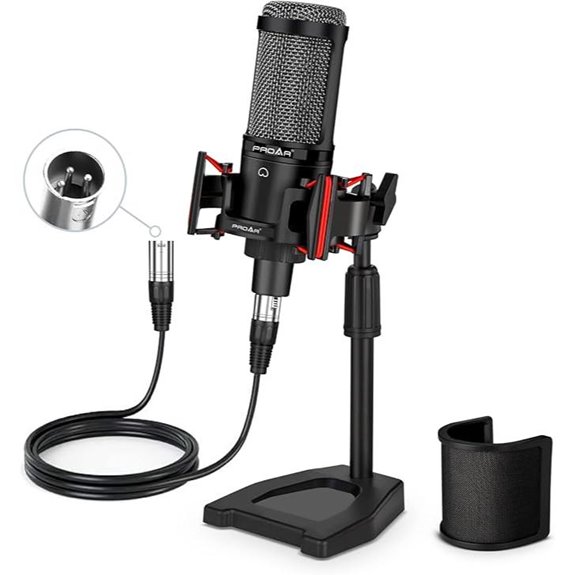 XLR Podcast Microphone for Recording and Streaming