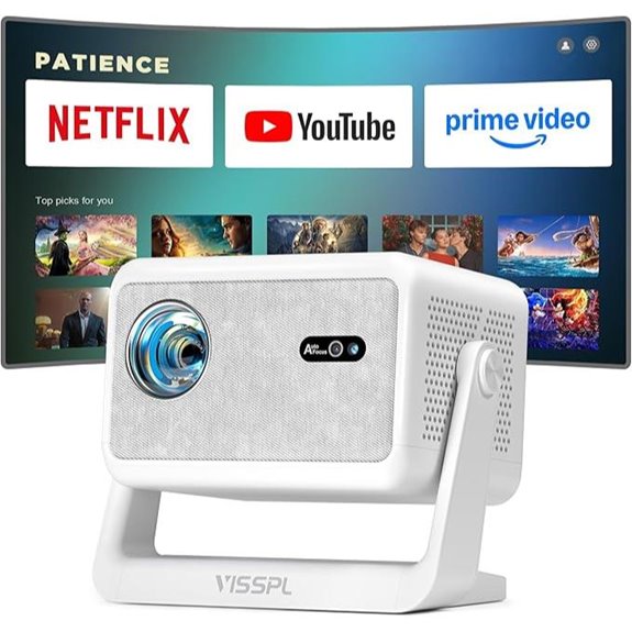 Smart 4K WiFi Bluetooth Portable Projector