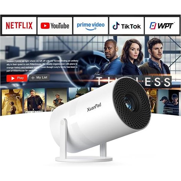 XuanPad Full HD Portable WiFi Bluetooth Projector