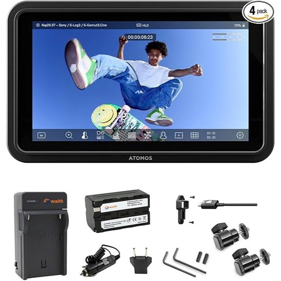 Atomos Shinobi GO 5.2 HDR Video Monitor Bundle