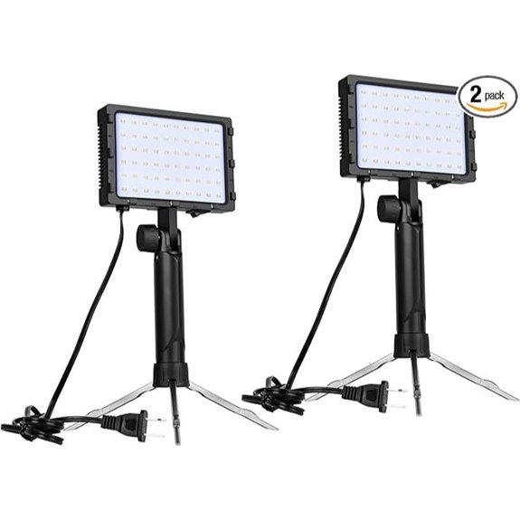 EMART 60 LED Portable Photography Lighting Kit (2 Pack)