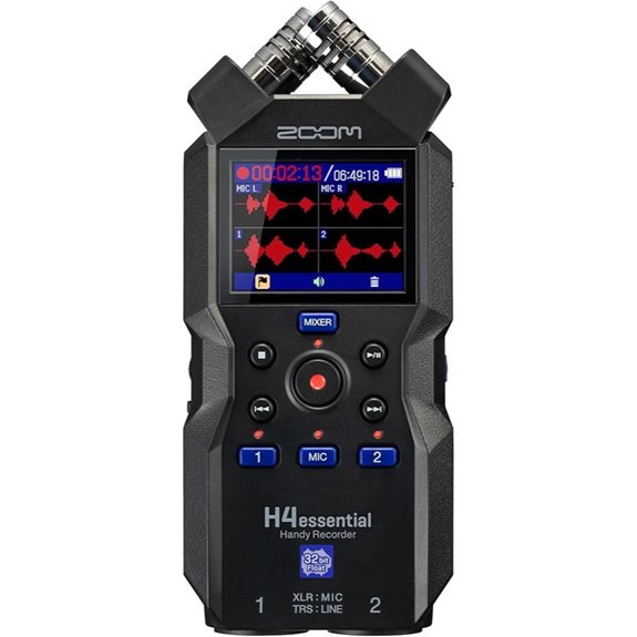 Zoom H4essential 4-Track Recorder with Microphones