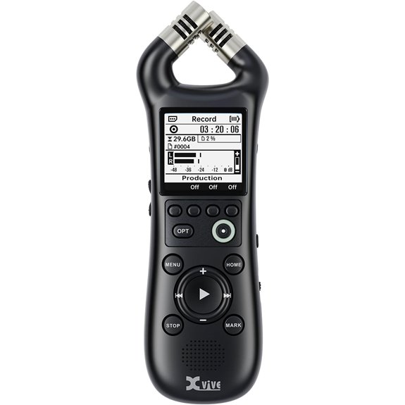 Xvive XV1-R Portable Stereo Recorder with Microphones