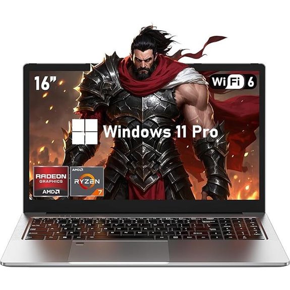 Gaming Laptop 16 Ryzen 7 32GB SSD Win 11 Pro