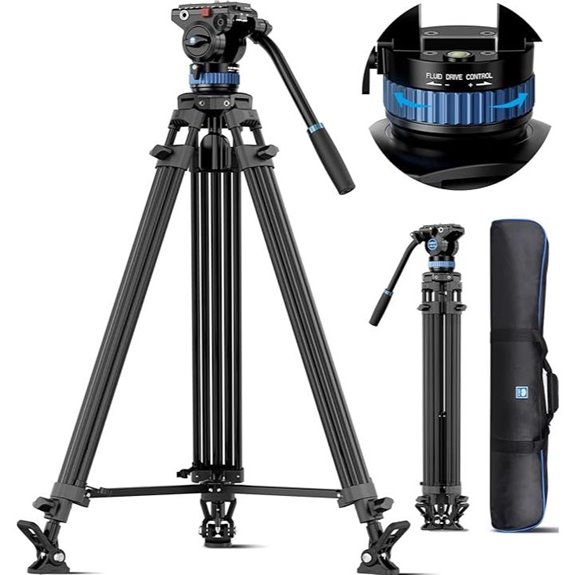 SIRUI AM-25S Video Tripod with Fluid Head