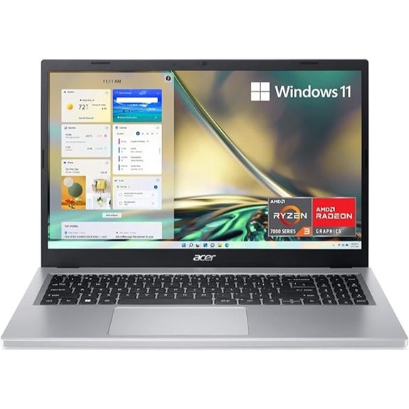 Acer Aspire 3 15.6 Ryzen 3 Laptop with SSD