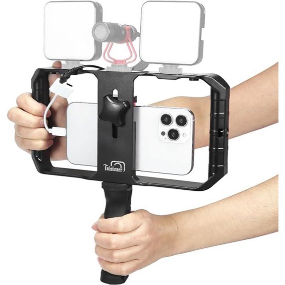 Taisioner Smartphone Video Rig Stabilizer for Filmmaking
